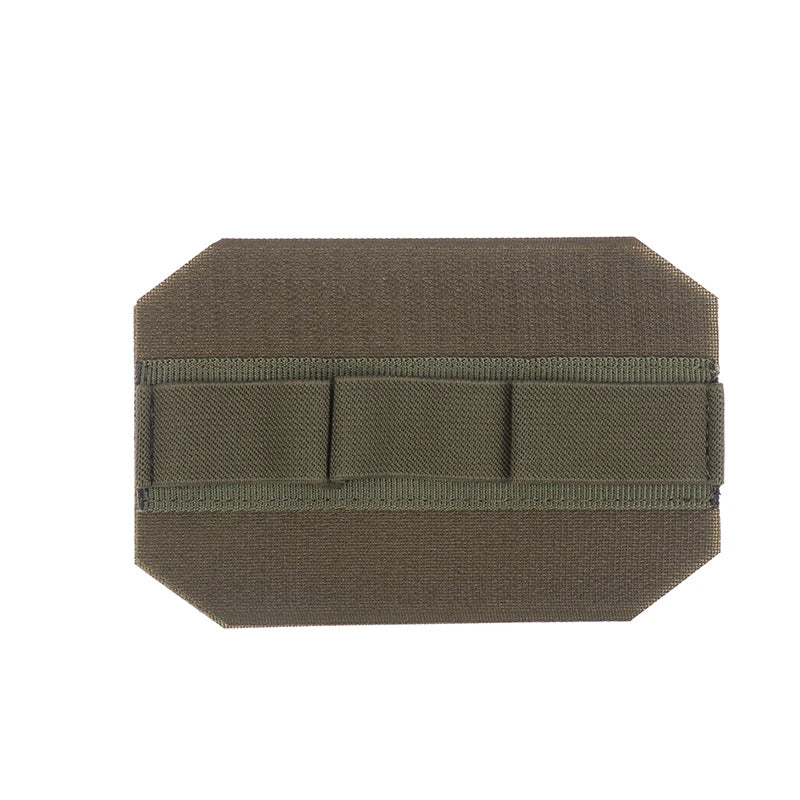 Portable Bag Insert Elastic Holder Loop Panel Hook Organizers Pouch Qme 3 holes Army green