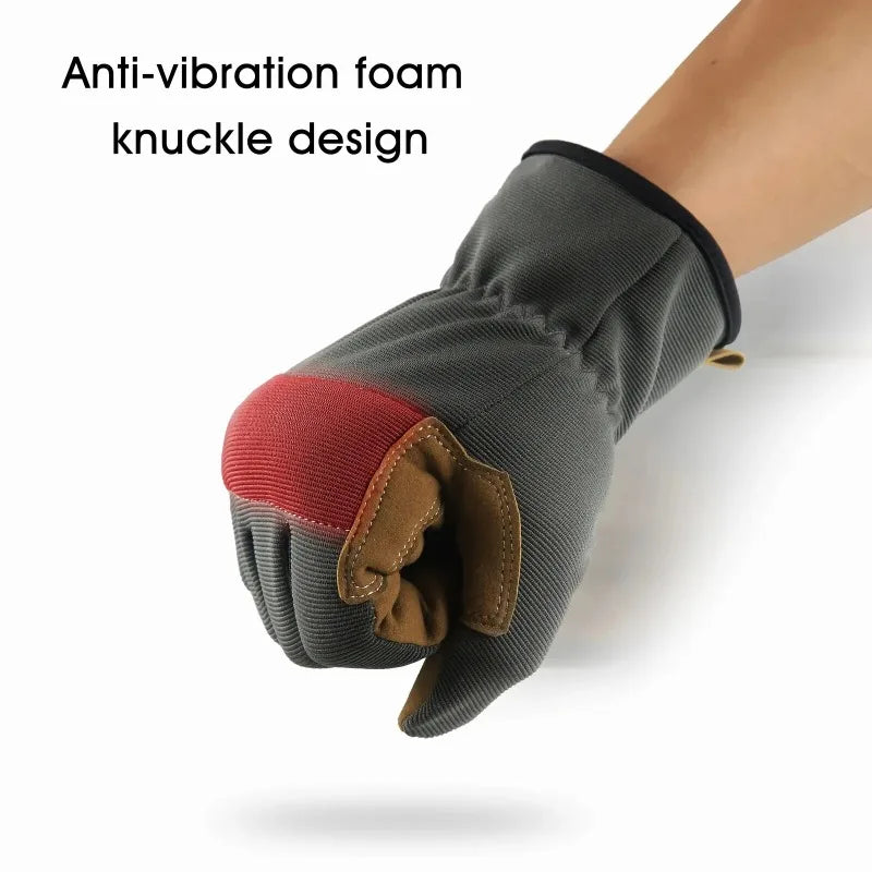 Garden Work Gloves Anti-Slip Abrasion Resistant Touchscreen Protective Thorn Proof for Gardening Planting Repair Qme