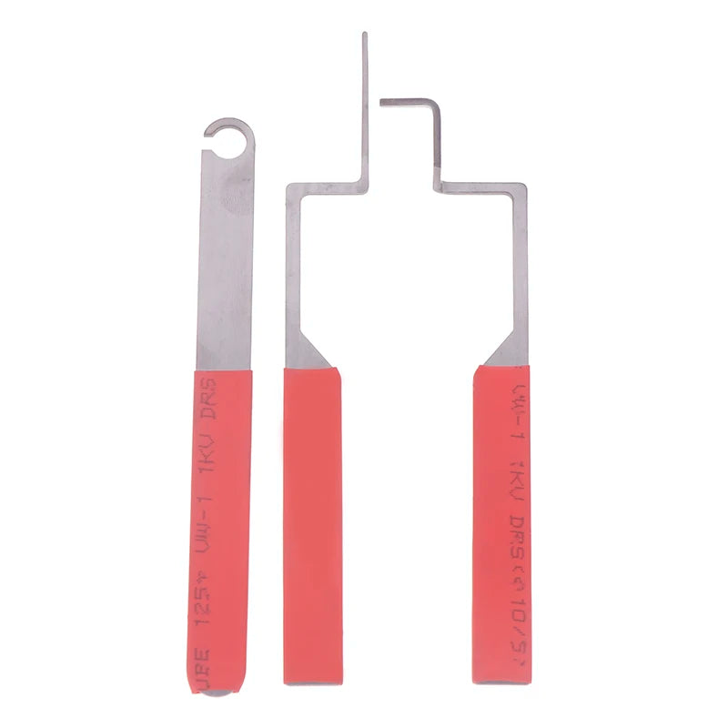 3Pcs/set Compact Casement Windows Unlocking Tool Professional Non-slip Lock Picking Set Convenient Stainless Steel Door Open Key Qme