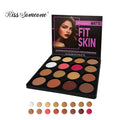 16 Colors Blush Contour Highlighter Makeup Palette , Matte Face Blush Powder for Cheek, Bright Shimmer Bronzer Professional Faci Qme 80g