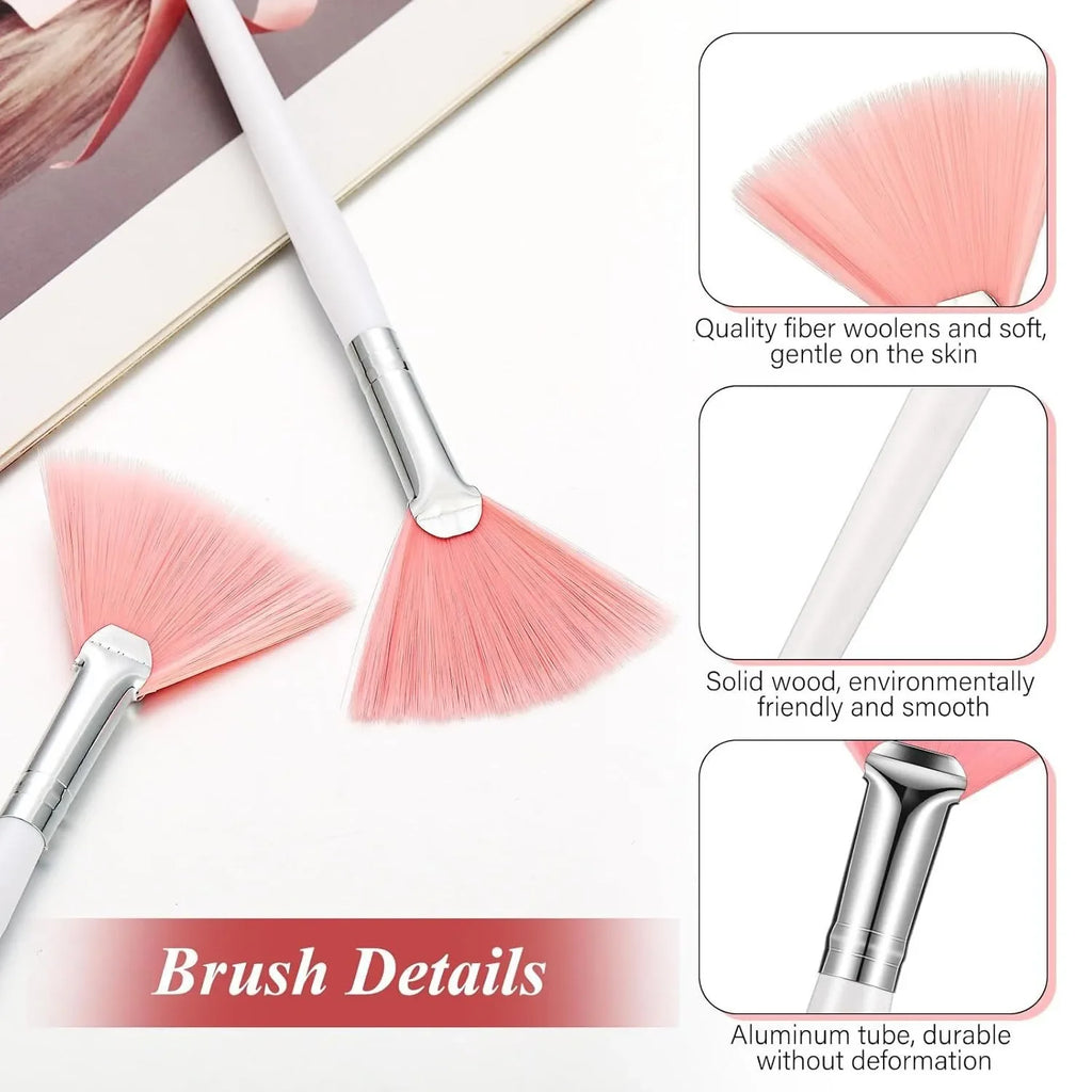 DIY Soft Fan Brush Face Mask Brushes Silicone Applicator Glycolic Qme