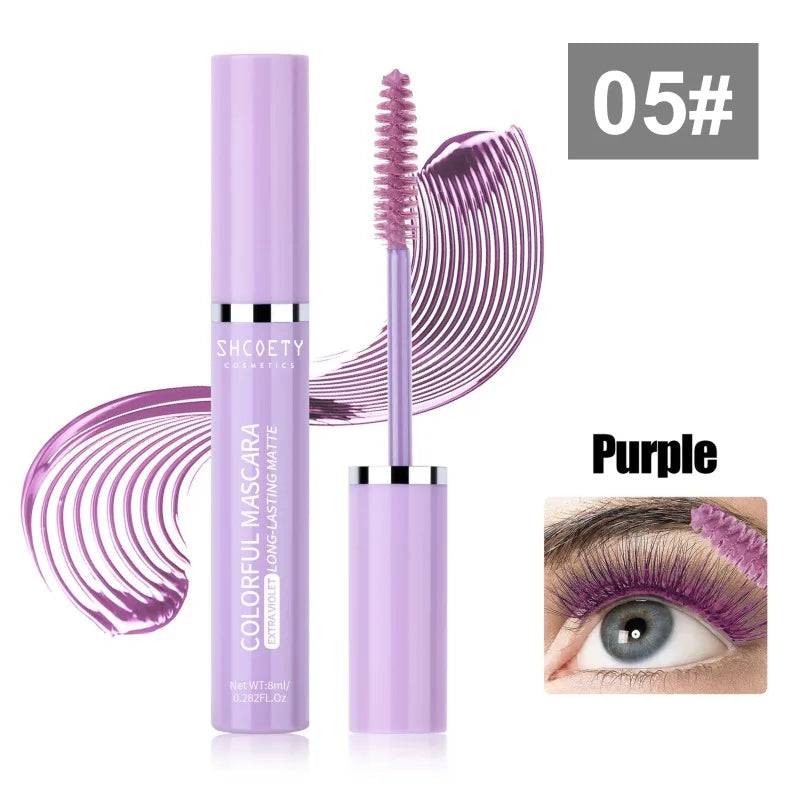 Colorful Mascara Waterproof Non-smudged Slender Thick Curly Christmas Qme 05