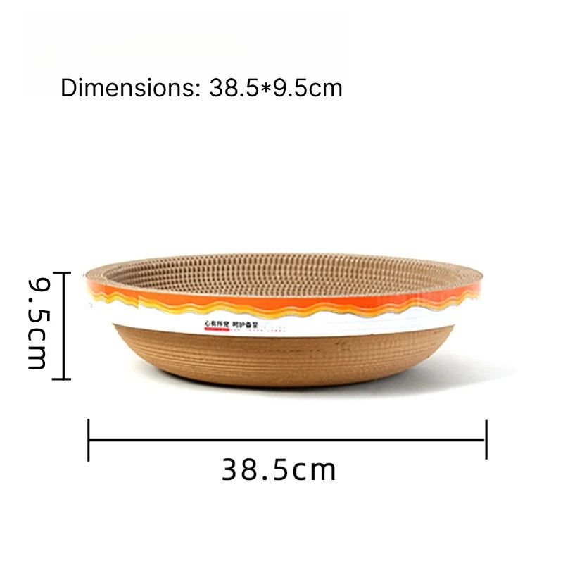 B Corrugated Cat Scratching Post with Catnip Wear-resistant Scratch-resistant Cat Bed Scratcher Sofa Protector Cats Furniture Qme Small bowl shaped