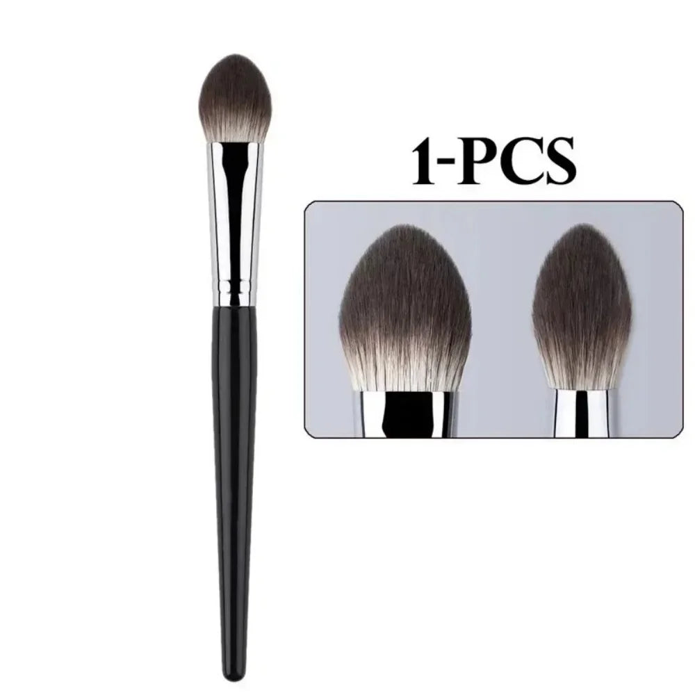 1/2Pcs Peach Heart Blusher Brush Tapered Highlighter Makeup Brushes Contour Make Up Brush Tools for Powder/Cream/Liquid Blush Qme 1pcs A