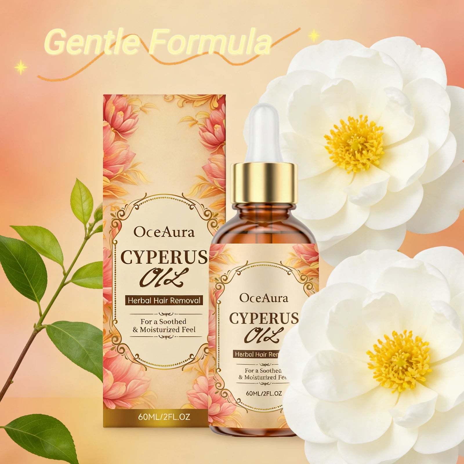 Oceaura Cyperus Rotundus Oil Hair Removal Prevent Growth Inhibitor Qme