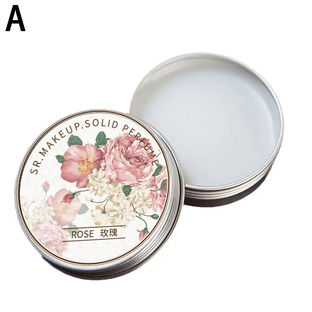 Portable Solid Balm For Women And Men, Refreshing Lasting Fragrance Deodorant, Pocket Size Solid Perfume For Dating, Daily Use Qme rose
