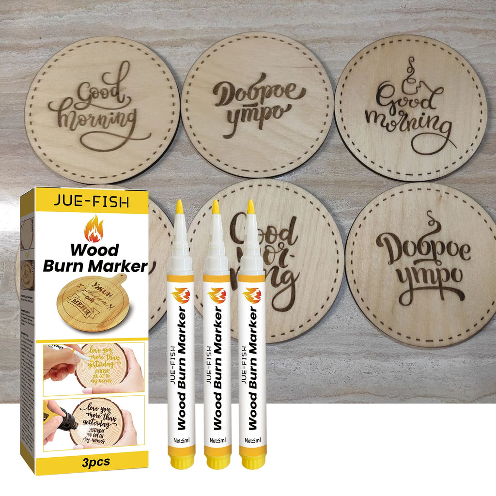 New DIY Scorch Wood Burned Marker Long Lasting Easy to Use Draw Complex Patterns Practical Chemical Wooden Marker Painting Pens Qme
