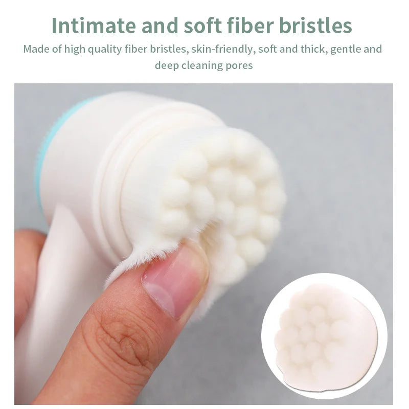 Face Cleaning Massage Brushes Wash Product Skin Care Tool Double Side Qme