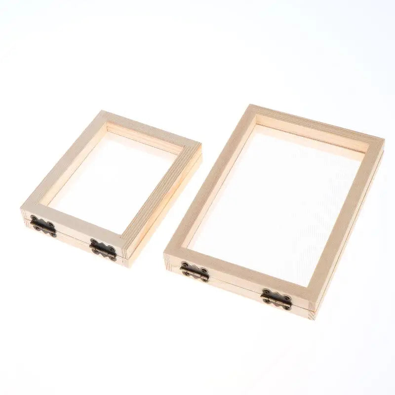 Paper Making Frame Screen DIY Wood Papermaking Mould Crafts Handcraft Qme