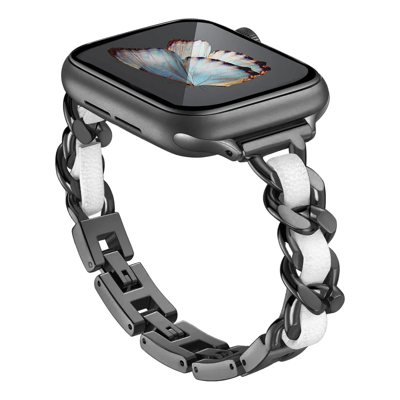 Stainless Steel Strap for Apple Watch Band 49mm 38mm 42mm 40mm 44mm Metal Bracelet iWatch Series 8 7 6 SE 5 4 3 2 1 ultra Strap Qme BW 38 40 41mm