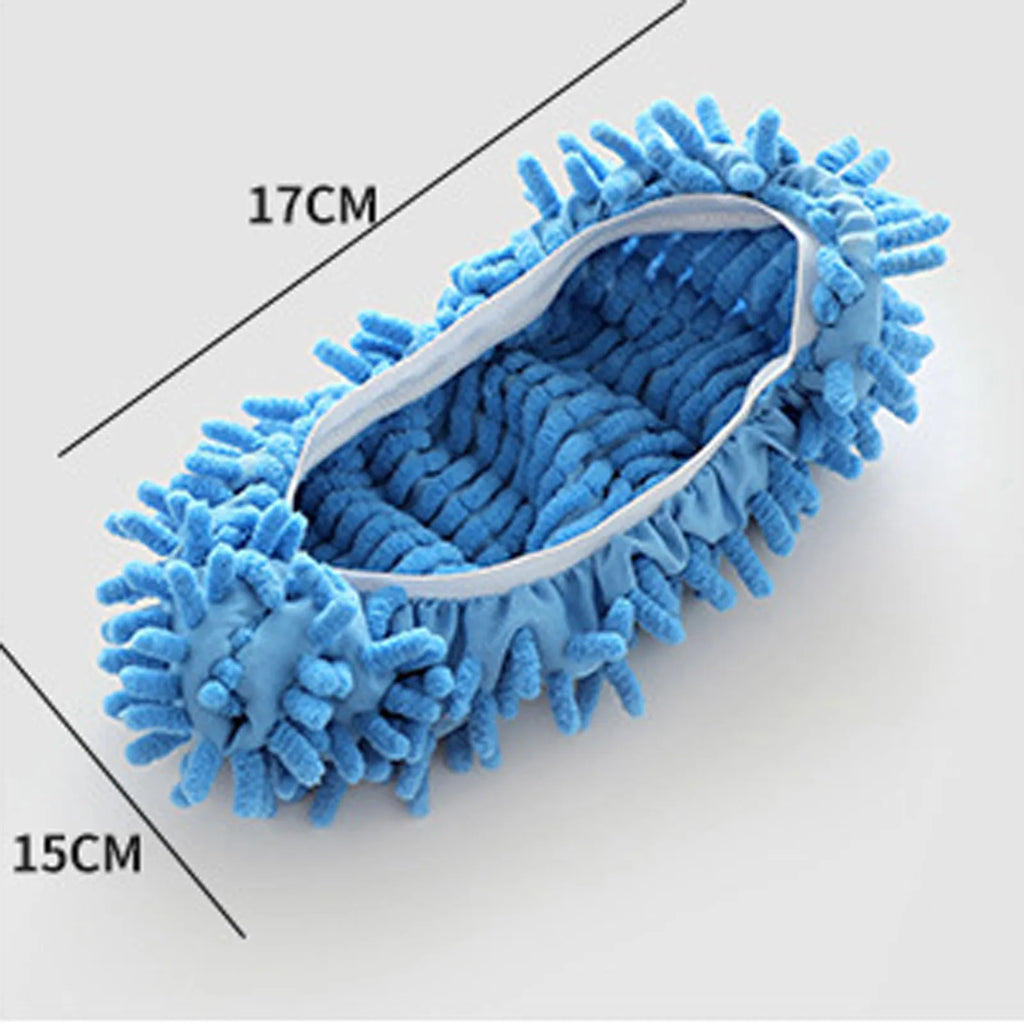 Mop Slippers Lazy Floor Polishing Cleaning Socks Shoes Mopping Slippers Cover Solid Color Cleaning Mop Replaceable Covers Qme