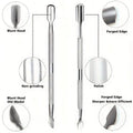Professional Stainless Steel Cuticle Scissors Hypoallergenic Qme Silver clamp push