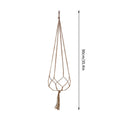 1PC Creative Woven Garden Flowerpot Net Cotton Hemp Rope Hand-Woven Simple Indoor And Outdoor Hanging Wall Qme 90cm