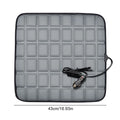 Winter Heated Car Seat Cover 5V/12V Heating Warmer Car Seat Cushion Auto Universal Protector Cloak Cover Pads for Car Accessorie Qme Grey 12V