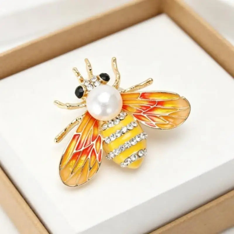Rose Gold Plated Purple Crystal Bee Brooch With Rhinestone Enamel Wings For Wedding Party Daily Wear Qme style 7