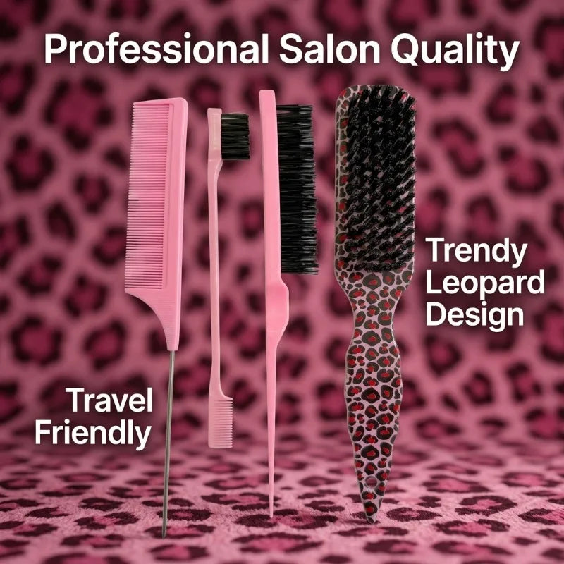 Professional Pointed Tail Comb Nylon Bristles Anti Static Precise Qme