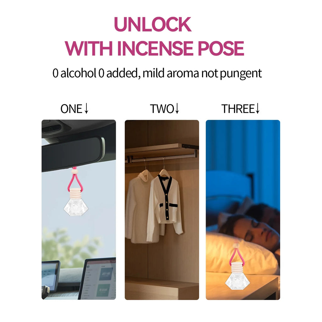 Car Air Fresh Fragrance Lasting Natural Flower Perfume Diffuser Mild Qme