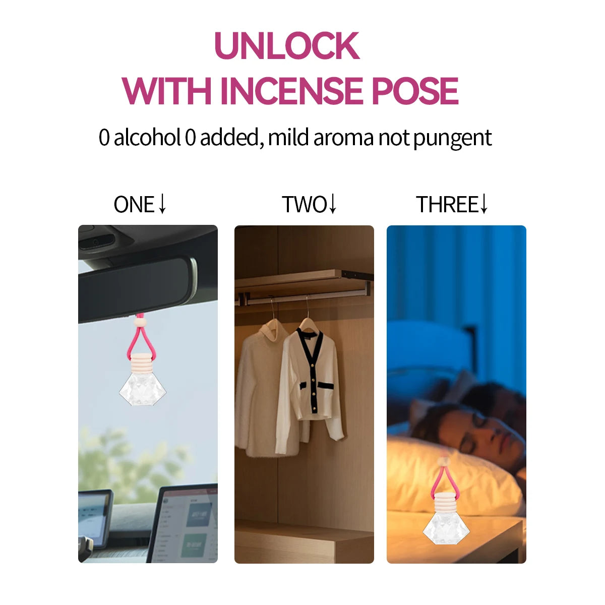 Car Air Fresh Fragrance Lasting Natural Flower Perfume Diffuser Mild Qme