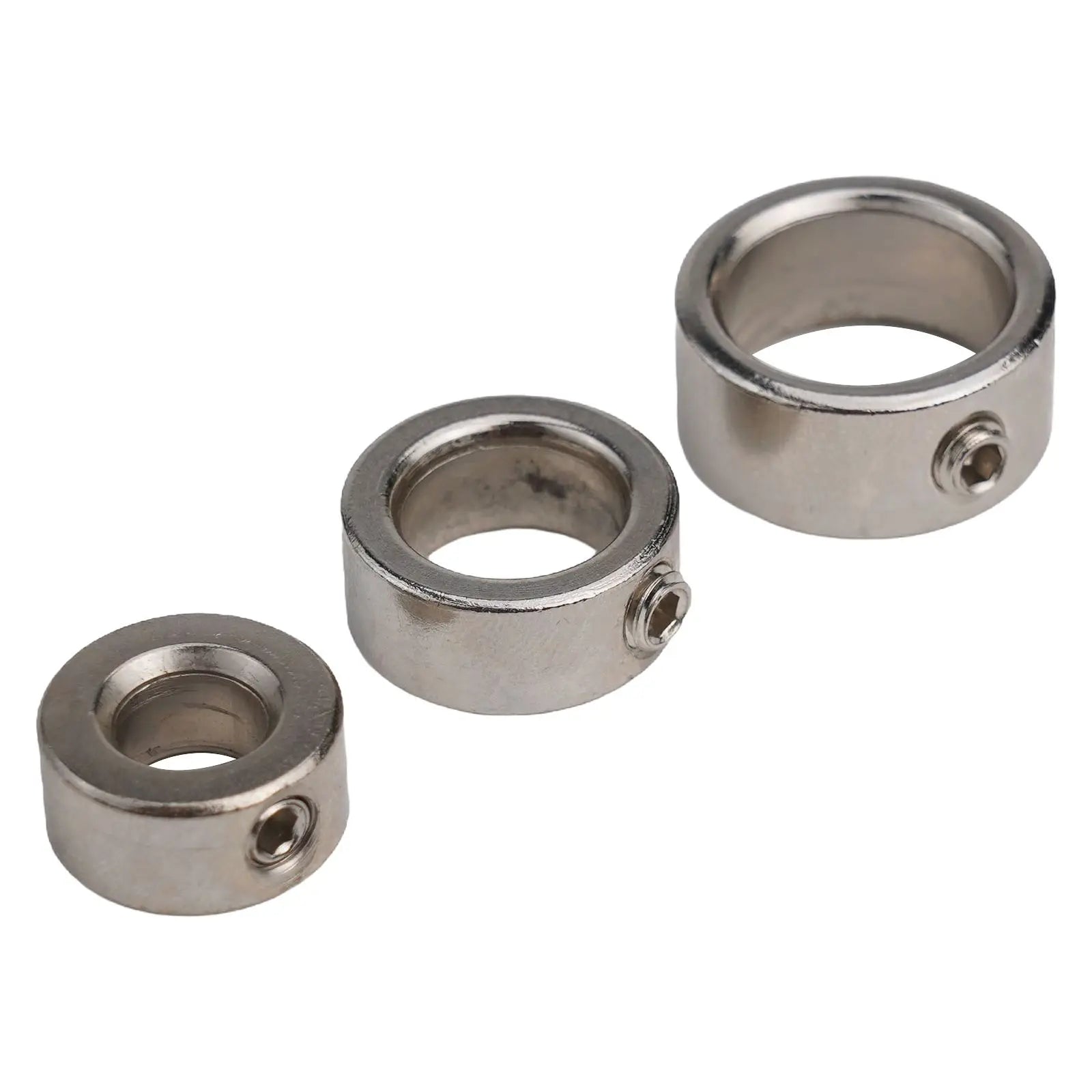 1set Drill Stoper Collar 3-16mm Depth Stop Collars For Ring Positioner With Wrench Drill Bit Locator Woodwork Tools Qme