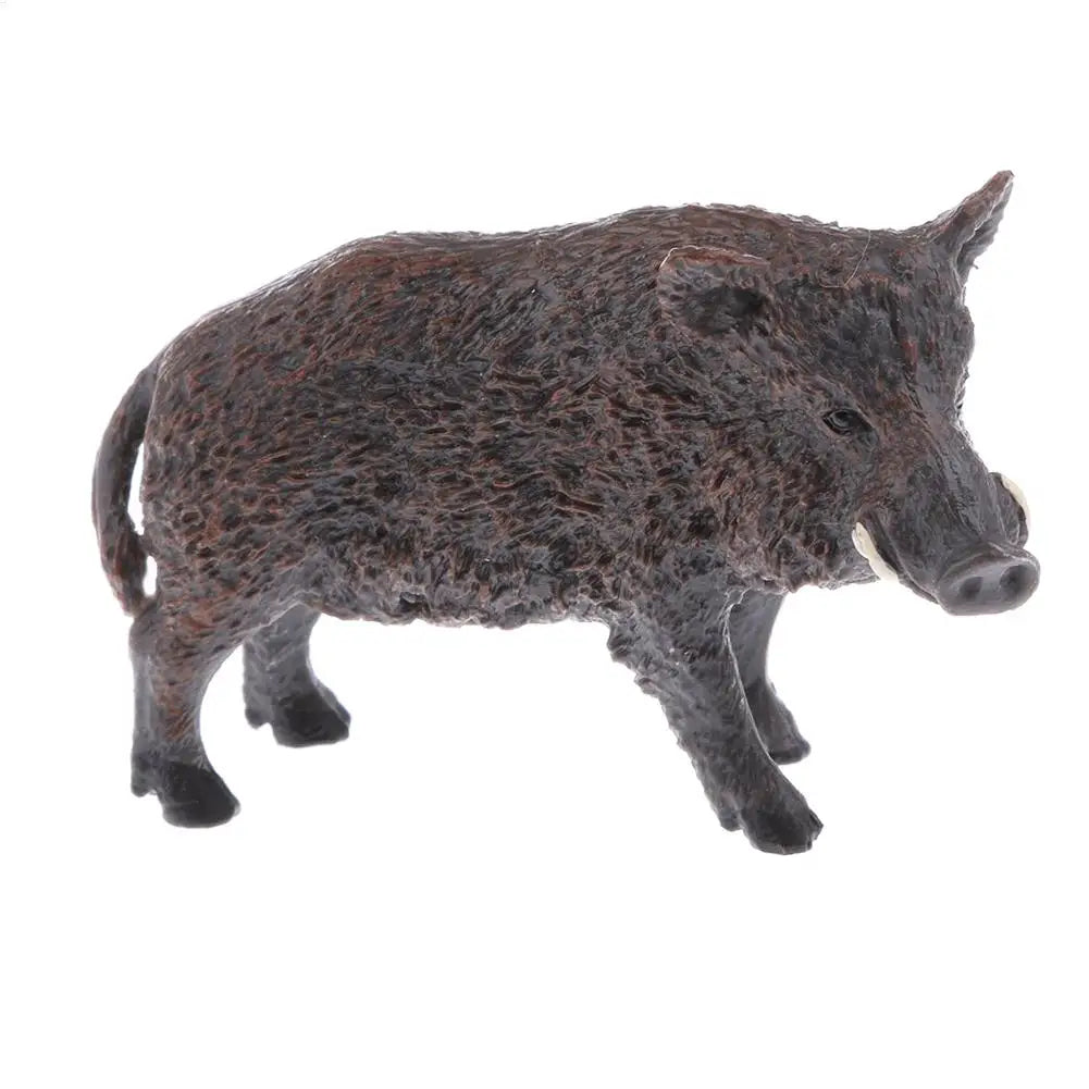 Realistic Boar Animal Model Simulated Wild Pig Action Figures Qme