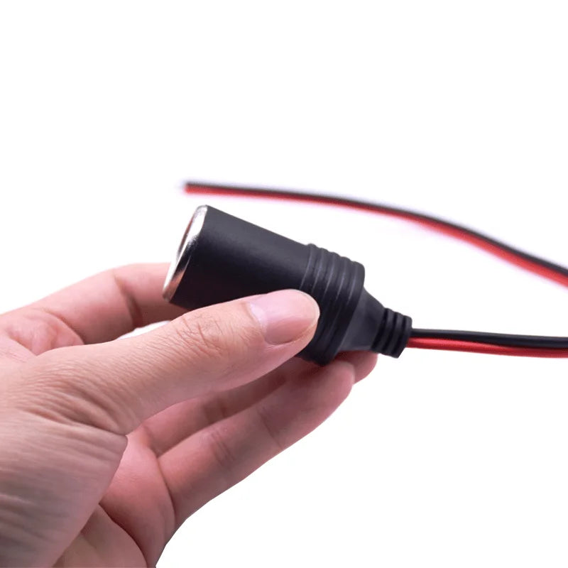 12v 18A Max.120W Female Car Cigarette Lighter Charger cable Female Socket Plug Connector Adapter Universal 1pcs Qme