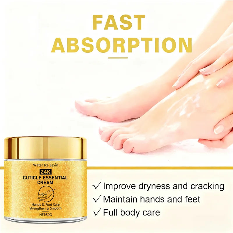 Cuticle Essential Cream with Bee Venom & Shea Butter - Strengthening & Smoothing Hand and Foot Care for Moisturized Skin Qme