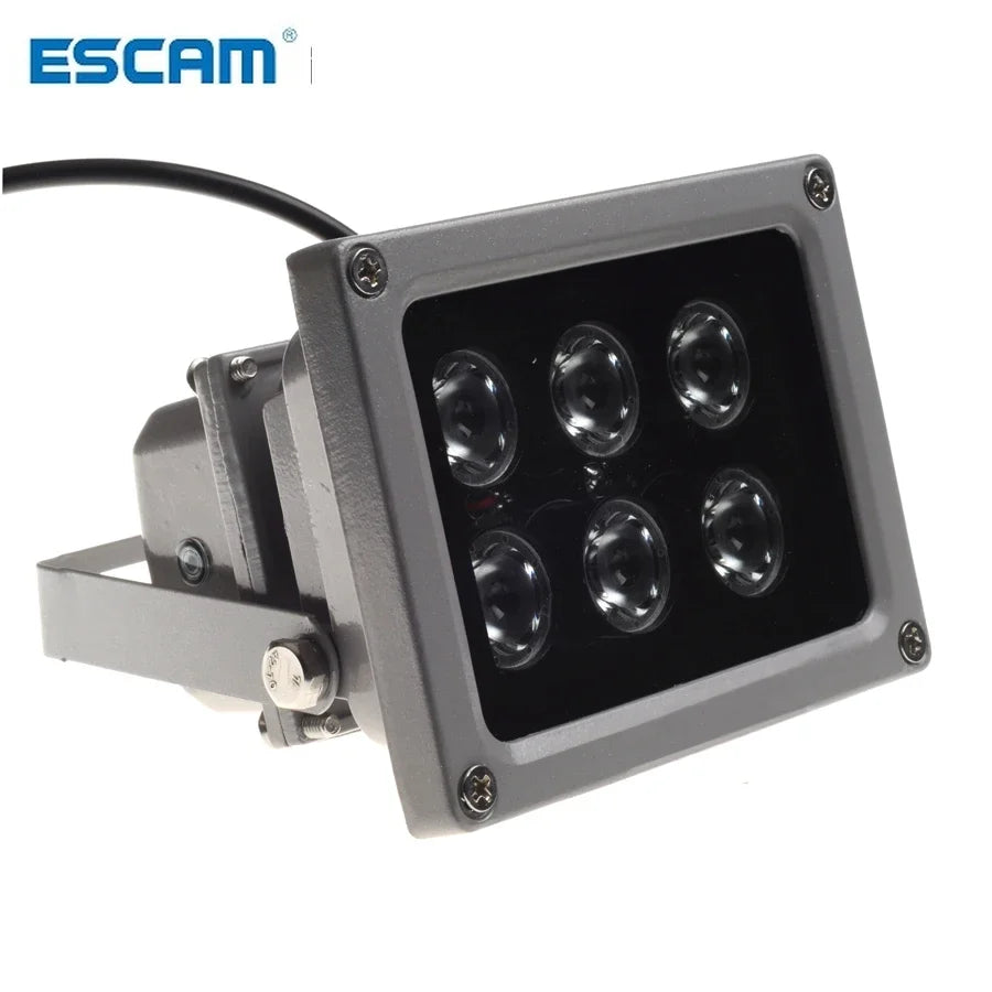 ESCAM CCTV LEDS IR illuminator infrared lamp 6pcs Array Led IR Outdoor Waterproof Night Vision CCTV Fill Light for CCTV Camera Qme