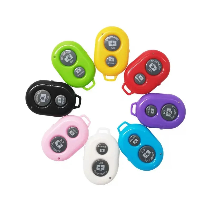 10pcs Mini Bluetooth Remote Control Universal Remote Control Selfie Stick Bluetooth Camera Controller One Click Wireless Selfie Qme