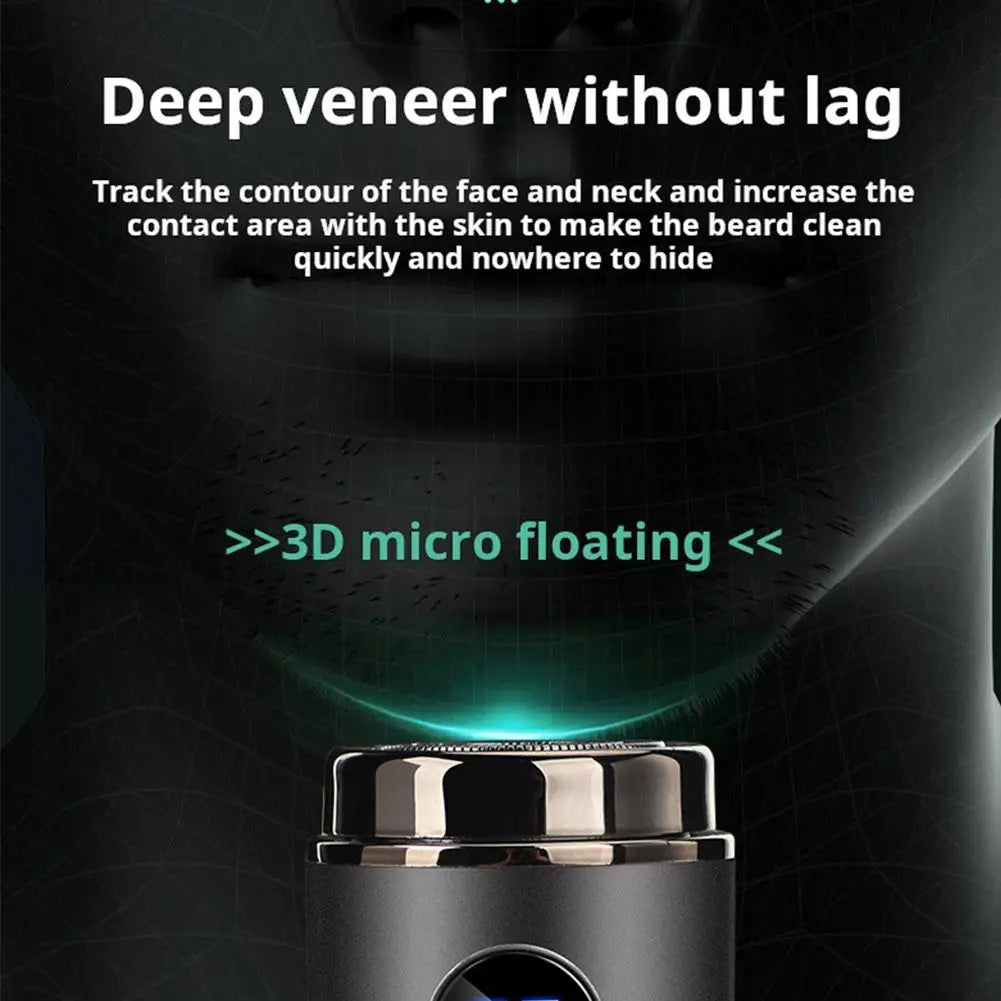 New Mini Portable Men's Electric Shaver Long Standby Car Mounted Wash-free Charging Shaving Razor For Men Qme