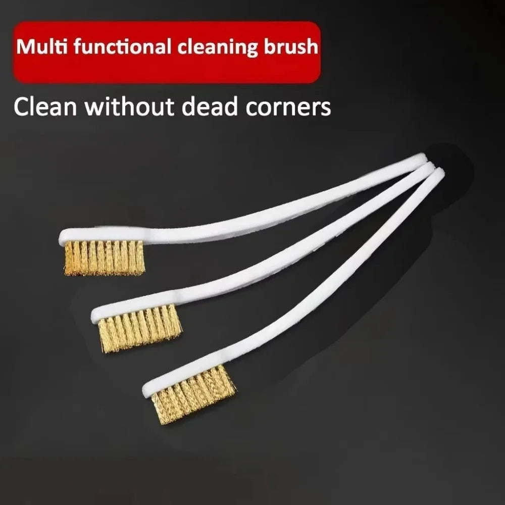 1/3/5PCS Mini Stainless Steel Wire Brush Set Brass Wire Brush Industrial Metal Rust Removal And Polishing Burr Cleaning Tools Qme