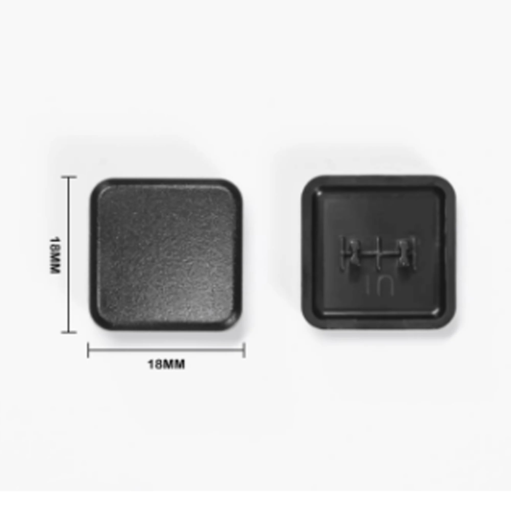 Chocfox 10PCS CFX Low Profile PBT Keycaps For Kailh Choc Switch Mechanical Keyboard Blind key/1/1.25/1.5/1.75/2/2.25u Keycaps Qme Black 1U PLUS