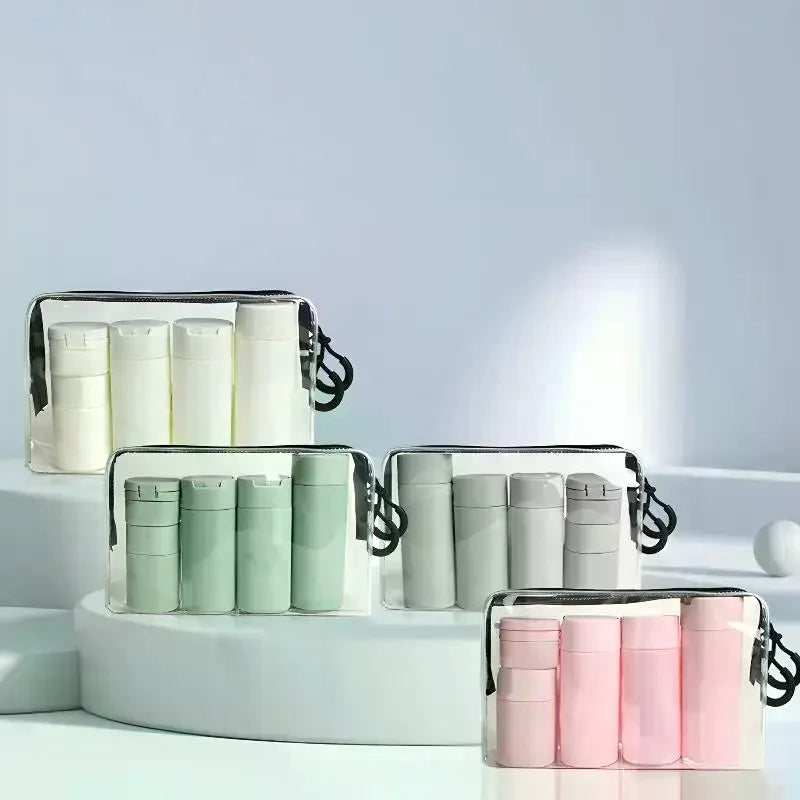 Hydrating Makeup Dispensing Bottles Portable Lotions Shampoos Qme