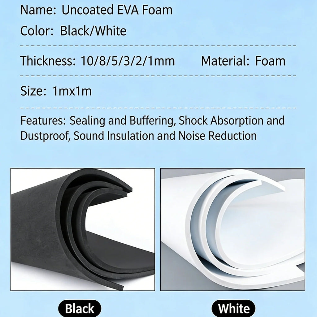 Thickened Foam Pad EVA Sponge Soundproof and Shockproof Carpet, Cuttable Floor Foam Mat, Thickened Without Adhesive Backing Qme