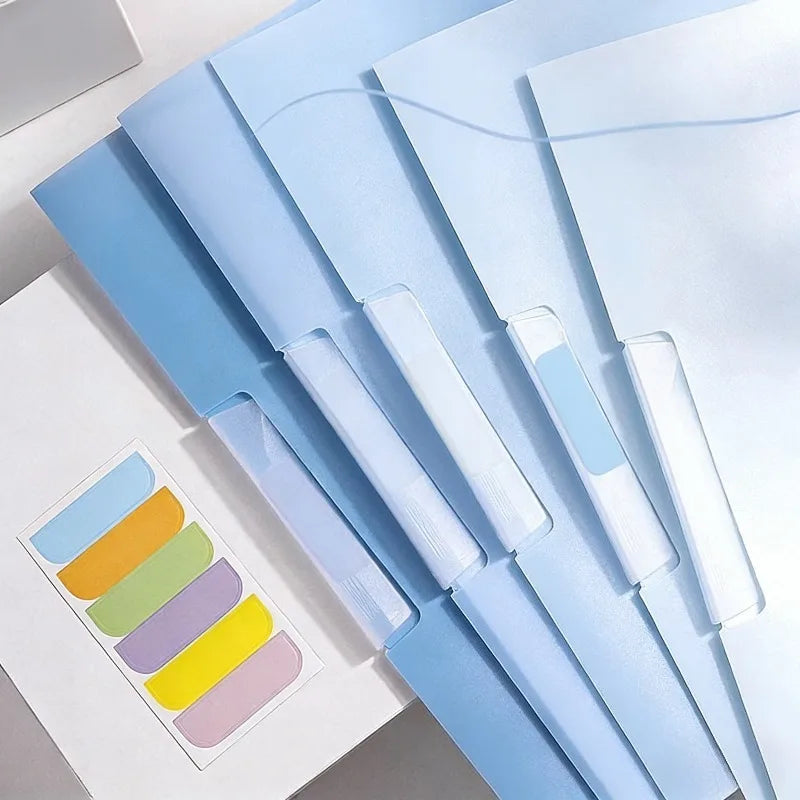 Gradient Folder Rotating Side Opening Buckle Test Paper Document Qme