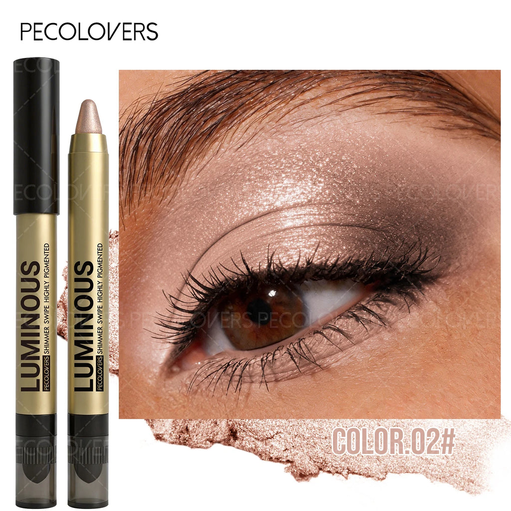 Double-ended Eye Shadow Highlight Brighten Eyes Suitable Various Qme 02