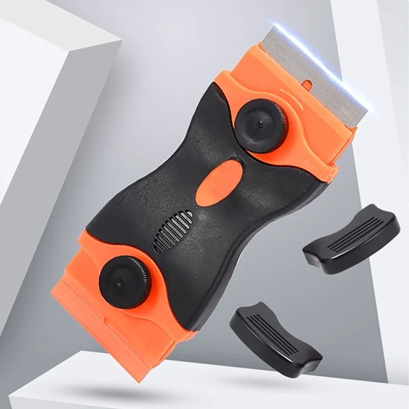 1 Double Headed Small Shovel Dirt Removal Glue Scraper Car Film Qme black