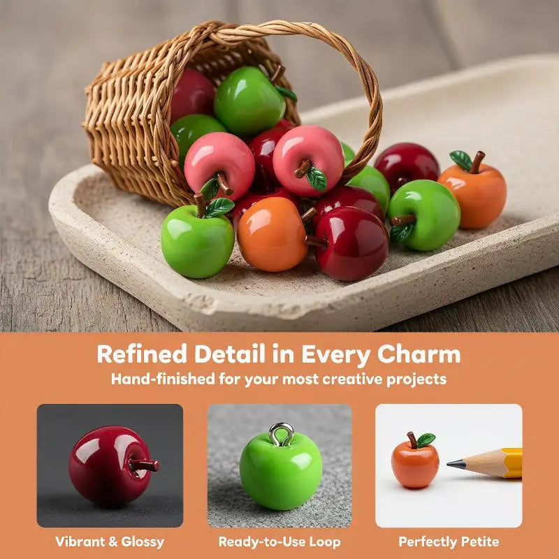 Simulation 3D Resin Fruits Charms Safe Non-toxic Handmade DIY Jewelry Qme