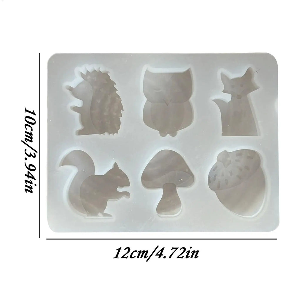 Animal Molds Silicone Bendable Tool Gadget Cute Soap Cement Plaster Qme