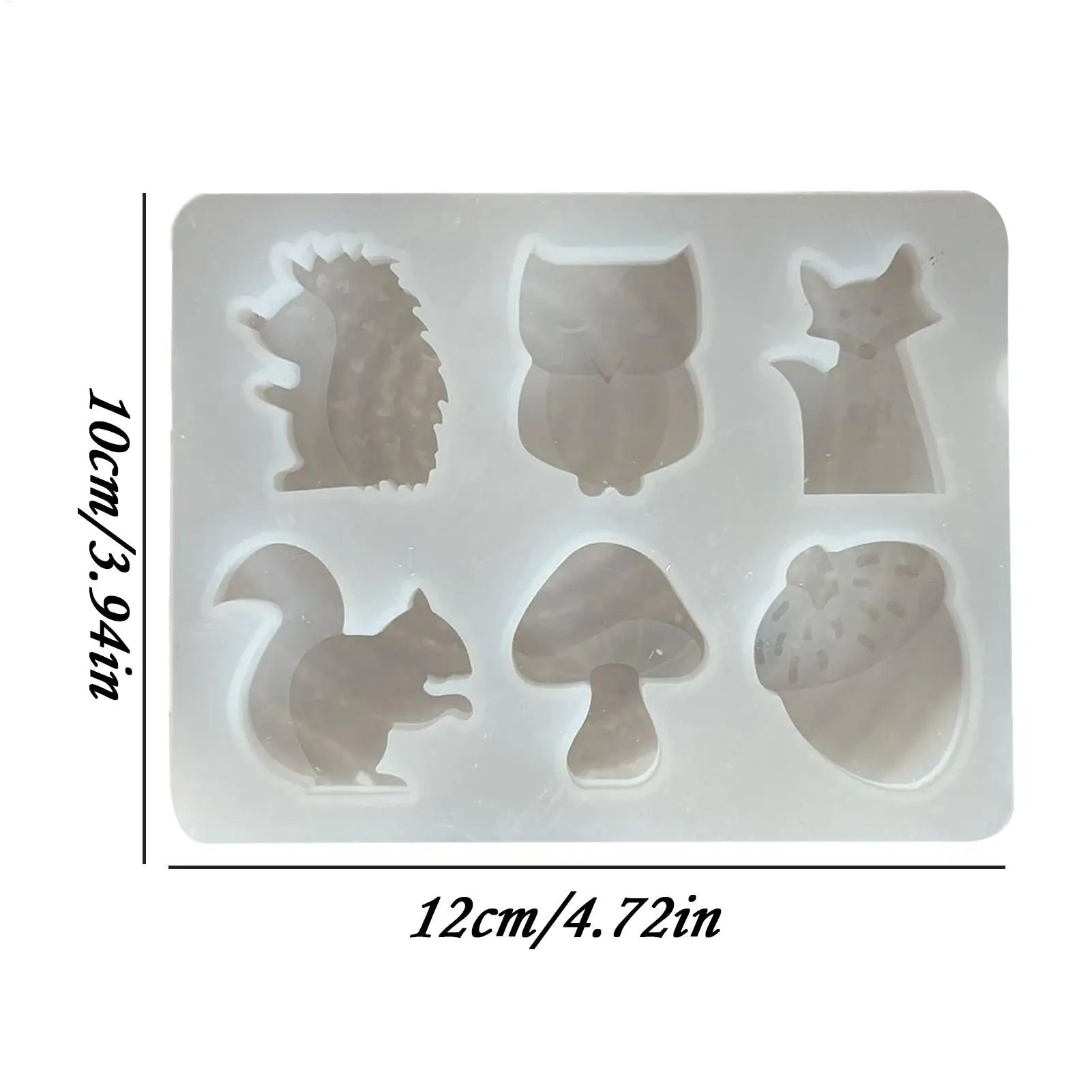 Animal Molds Silicone Bendable Tool Gadget Cute Soap Cement Plaster Qme