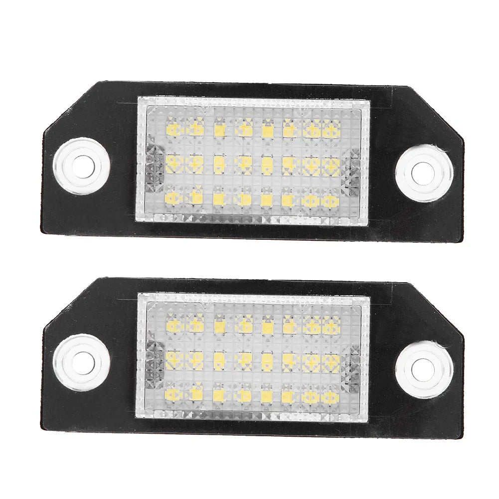 24 LED Beads License Plate LED Light Lamp for C MAX Focus MK2 License Lamp License Plate Light License Plate Light Qme A