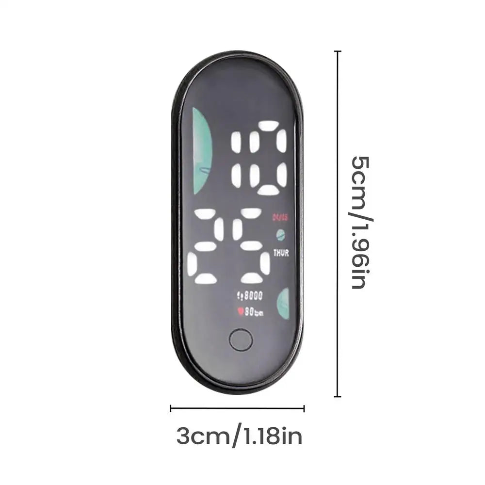NEW 1pcs Small Digital Clock Waterproof Luminous Mini Digital Clock Adhesive For Sedan Truck Minivan Motorcycles Bike Travel Qme 11