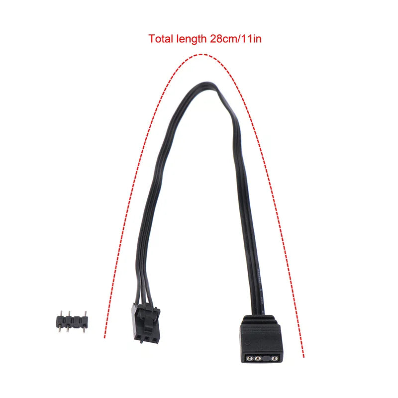 Adapter Cable Corsair RGB Standard ARGB 4Pin 3Pin Connector Pirate Qme