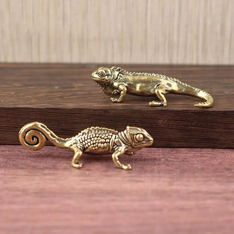 Small Ornaments Antique Home Decor Accessories Brass Animal Figurines Qme