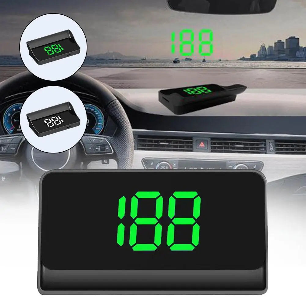 V9 Car Head Up HD Display GPS Speedometer Speed KMH Digital HUD Windshield Projector For All Cars Auto Electronics Qme