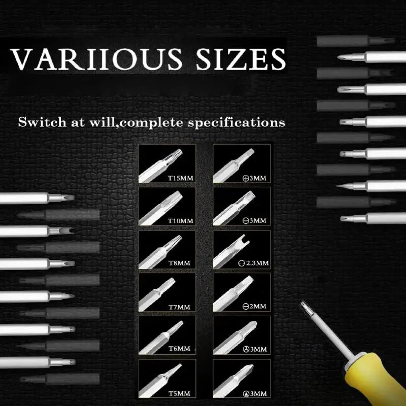 1 Magnetic Precision Screwdriver Multifunctional Bits Electronic Qme