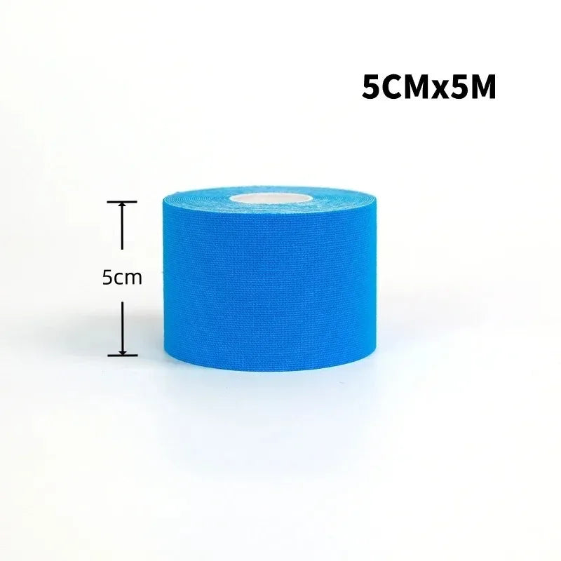 5- Sports Kinesio Tape Muscle Kinesiology Elastic Knee Soothing Qme