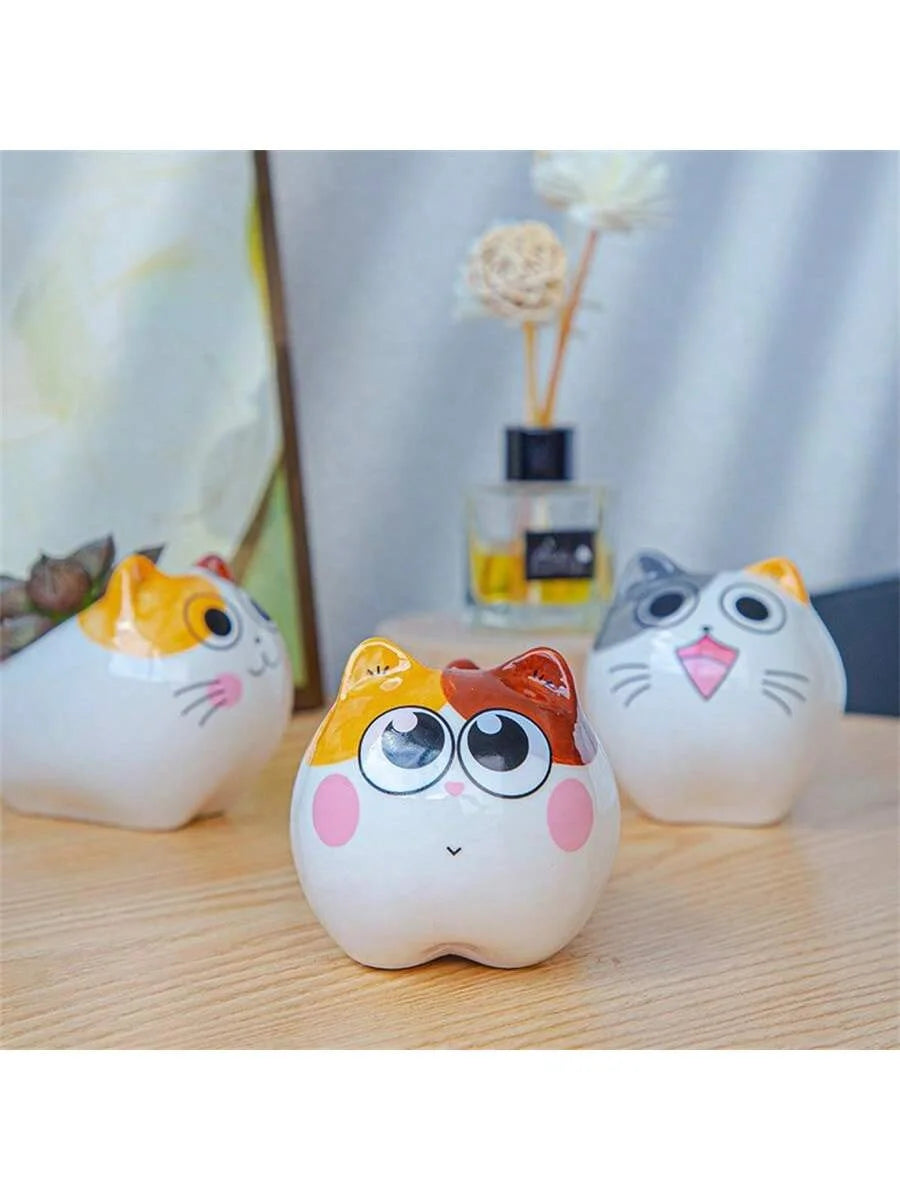 Lovely Beast Succulent Planter Ceramic Pot Sweet Festive Ornament Qme