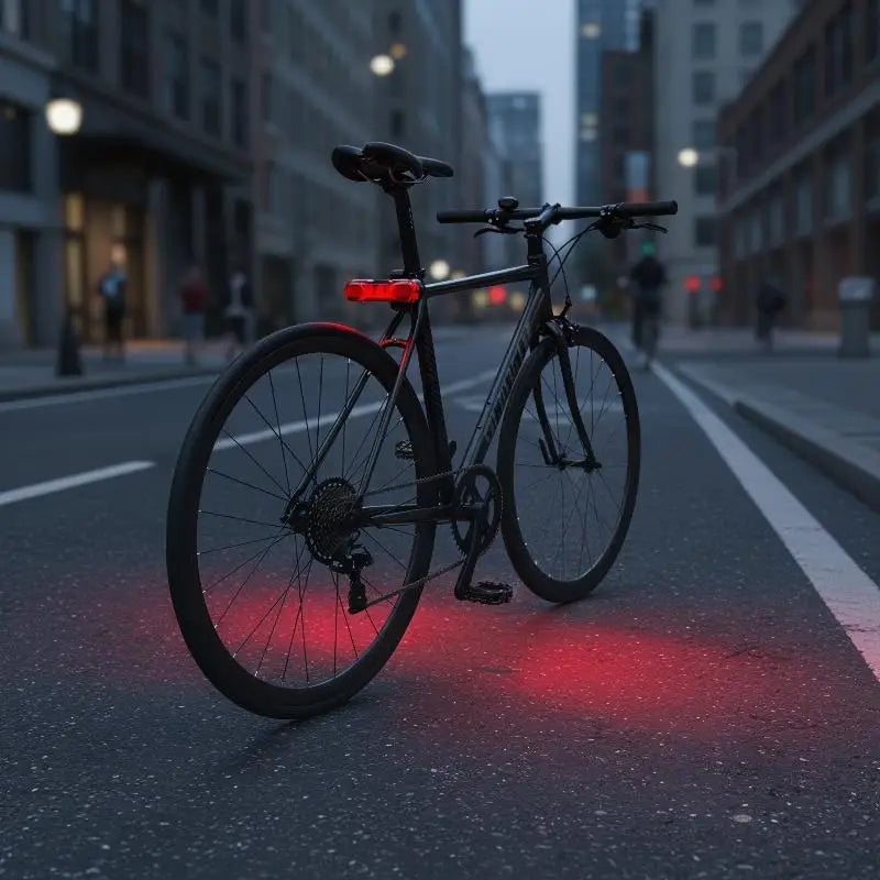 Waterproof LED Bike Light USB Rechargeable Bicycle Tail Safety Qme