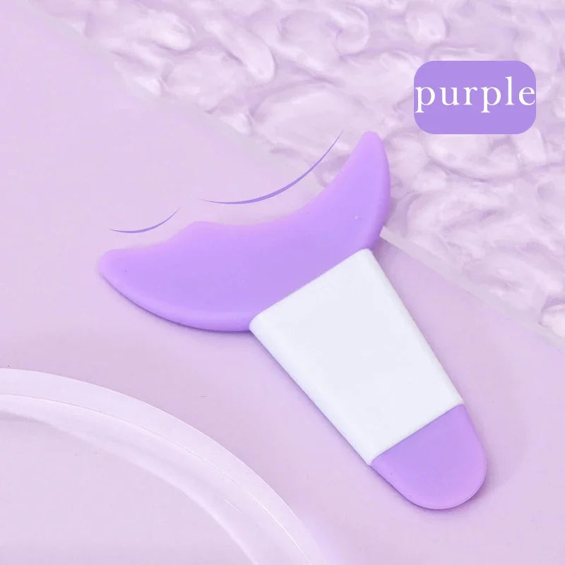 Silicone Eyeliner Stencil Tool Reusable Winged Eye Makeup Guide Qme 1pcs purple
