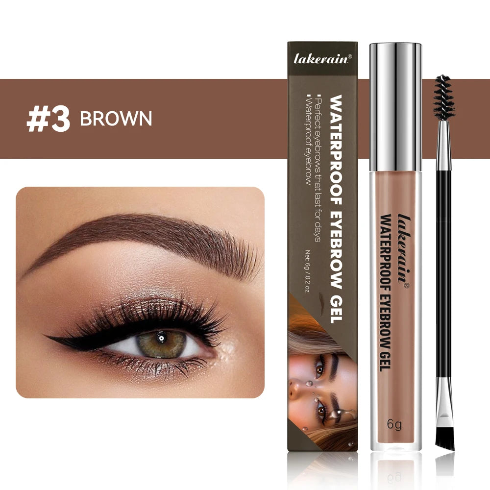 Waterproof Eyebrow Dyeing Gel Easy Eyebrows Long-lasting Qme 03 Brown 6g